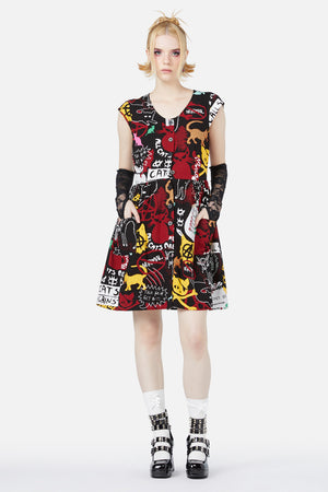 Black Friday - Kitty Riot Dress - black