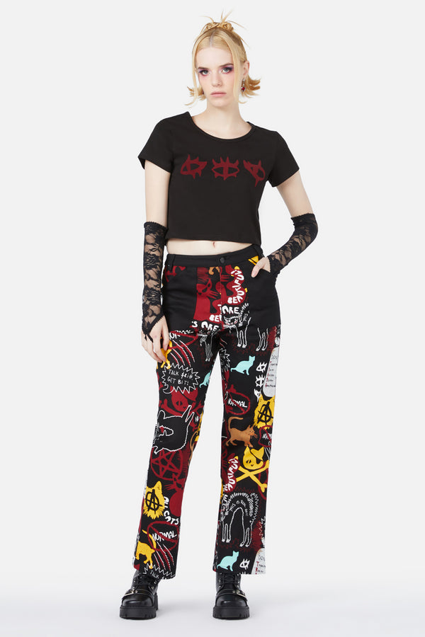 Black Friday - Kitty Riot Pant - black