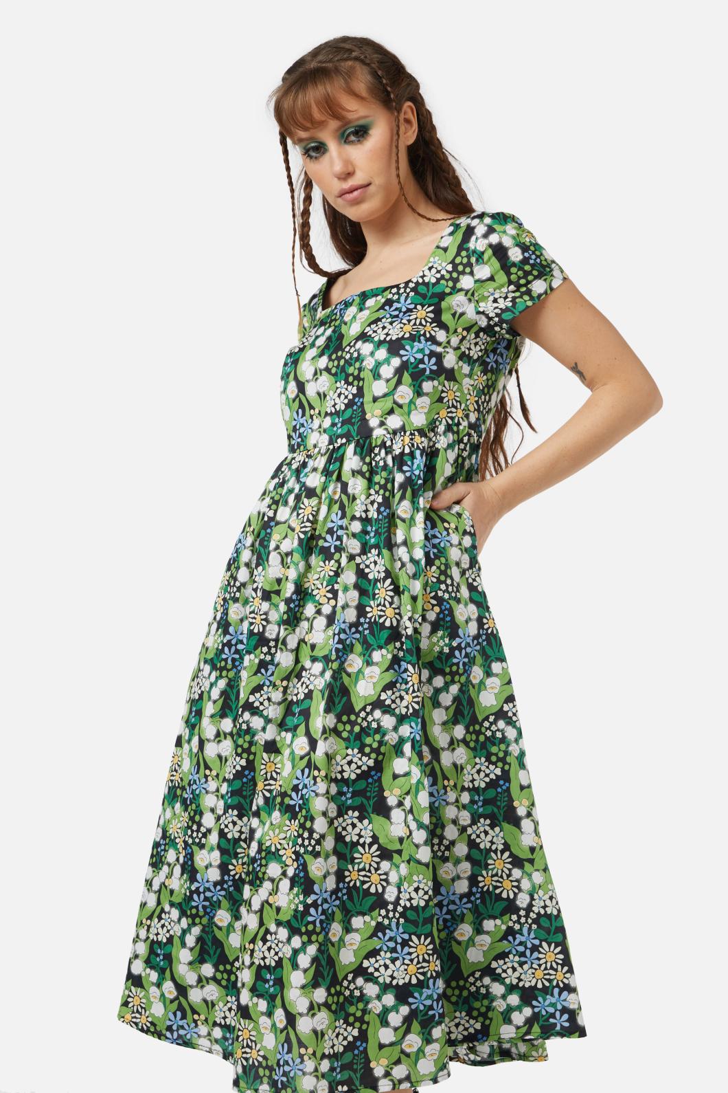 Black Friday - Lily Of The Valley Dress - emerald