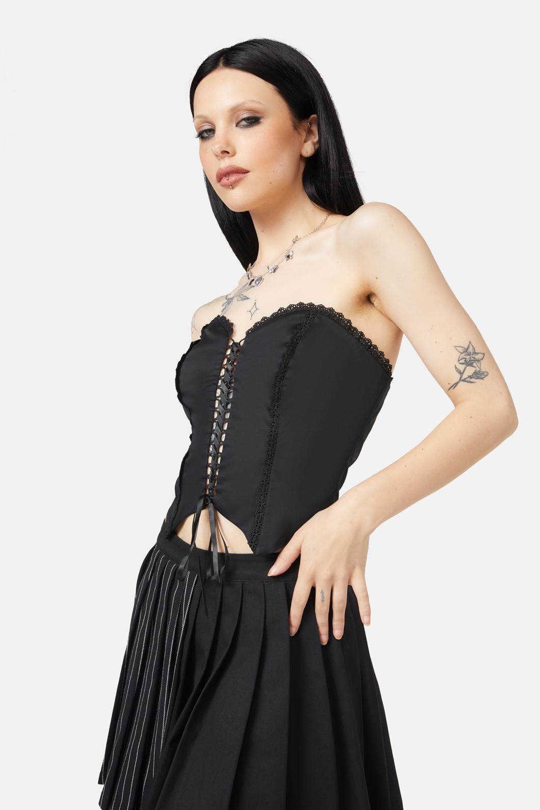 Black Friday - Frosty Air Lacey Corset - black