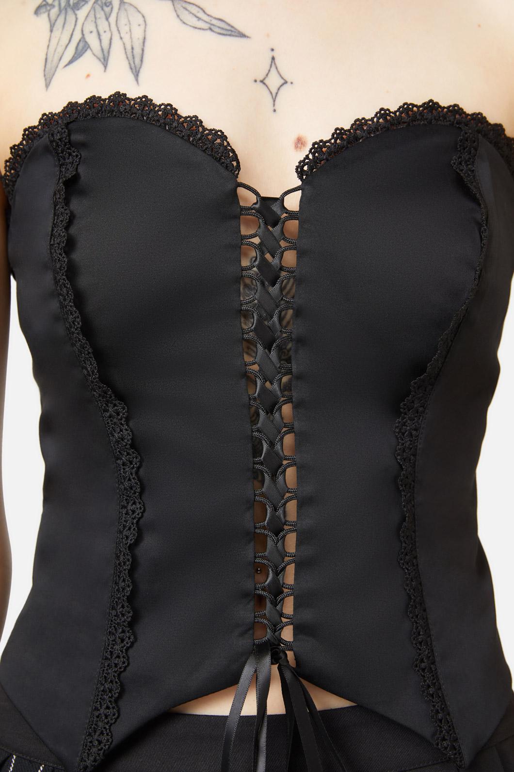 Black Friday - Frosty Air Lacey Corset - black