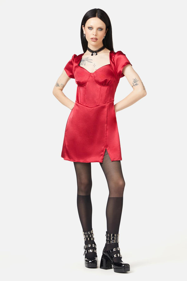 Black Friday - Wondering Mind Mini Dress - red