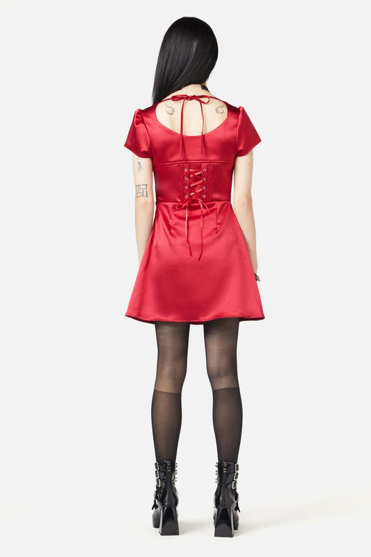 Black Friday - Wondering Mind Mini Dress - red