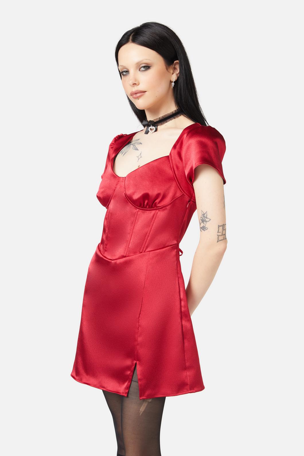 Black Friday - Wondering Mind Mini Dress - red