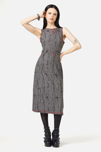 Black Friday - Lock Picker Distressed Dress - grey