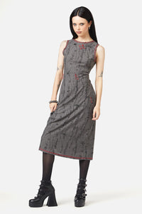 Black Friday - Lock Picker Distressed Dress - grey