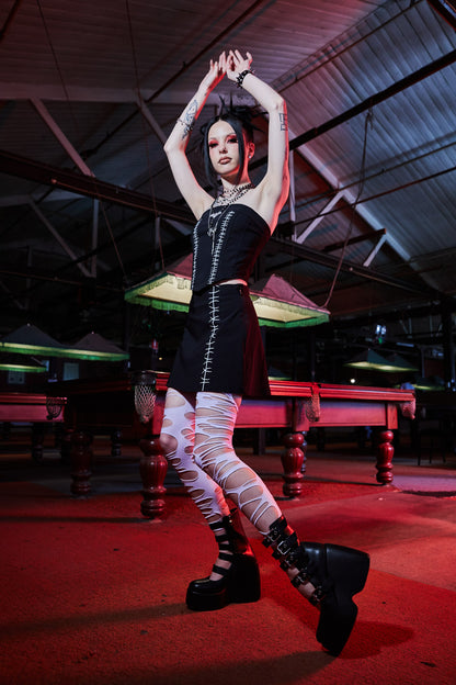 Black Friday - Stitched Up Tank - black