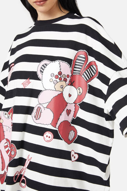 Black Friday - Buttons OS Tee - black-white