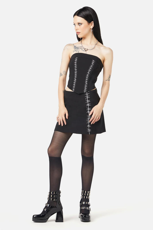 Black Friday - Stitched Up Corset - black