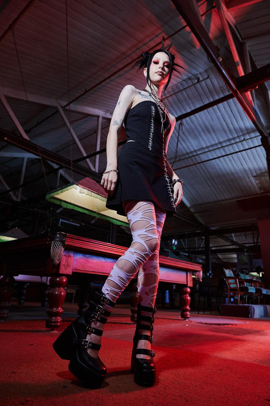 Black Friday - Stitched Up Skort - black