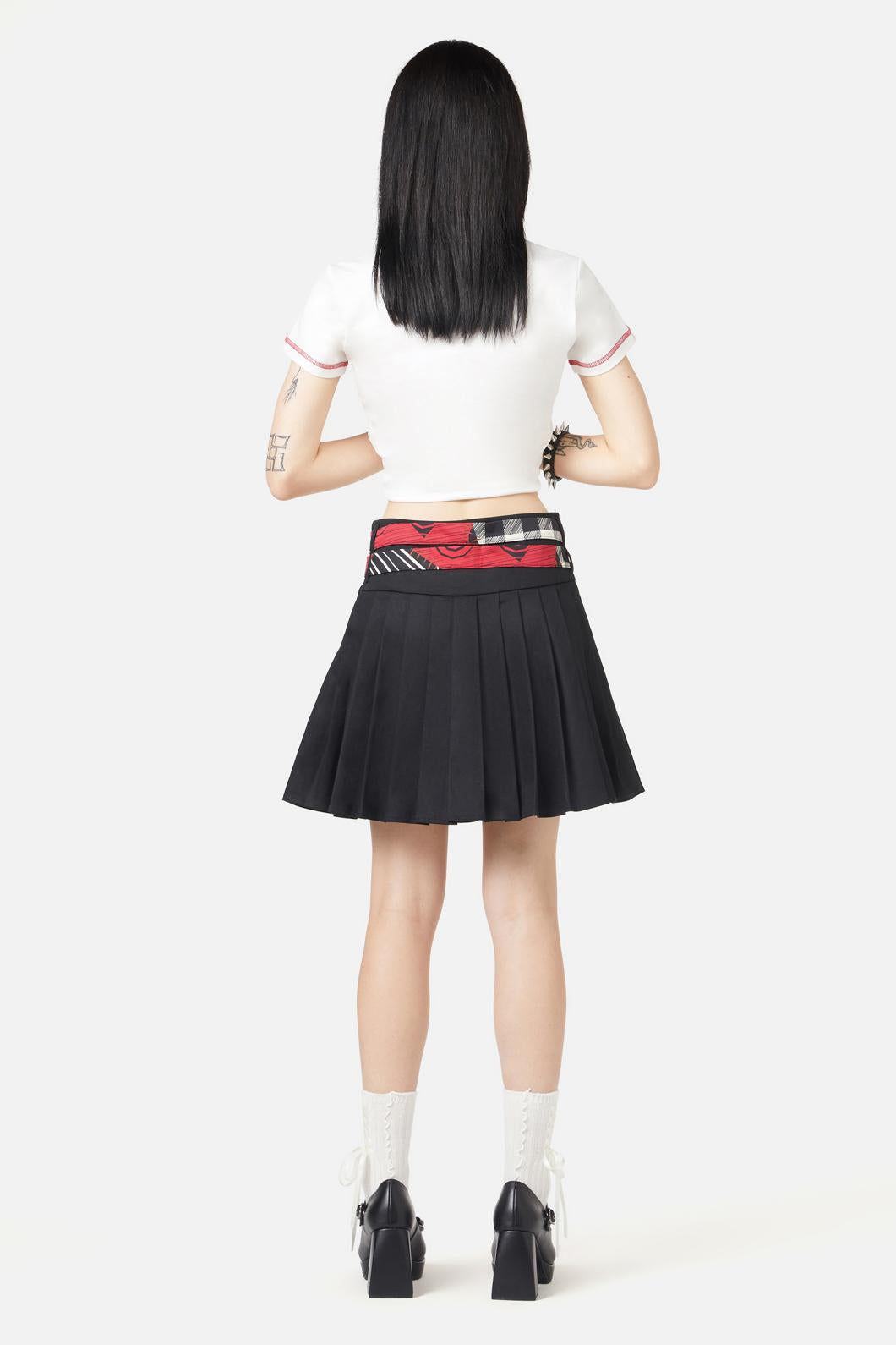 Black Friday - Machinist Pleated Skirt - black