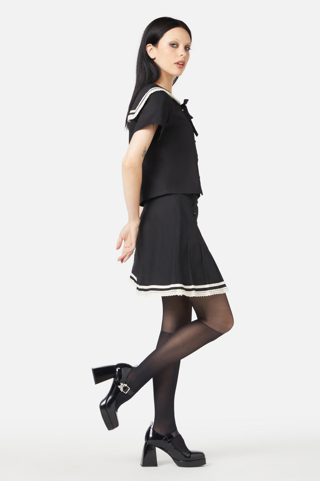 Black Friday - Rebirth Sailor Top - black