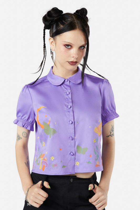 Black Friday - Scenic Nights Blouse - lilac