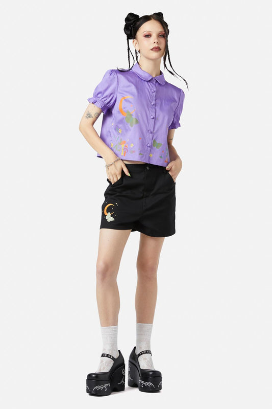 Black Friday - Scenic Nights Blouse - lilac