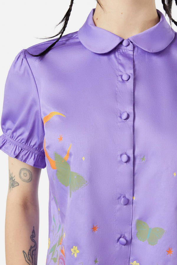 Black Friday - Scenic Nights Blouse - lilac