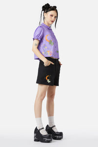 Black Friday - Scenic Nights Blouse - lilac