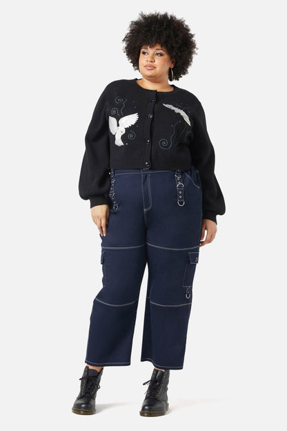 Black Friday - Curve Night Flight Cardigan - black