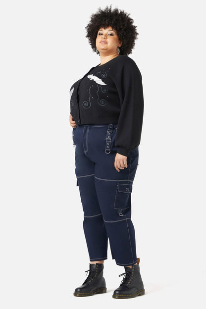 Black Friday - Curve Night Flight Cardigan - black