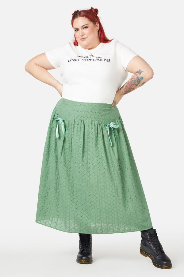 Black Friday - Curve Garden Path Skirt - green