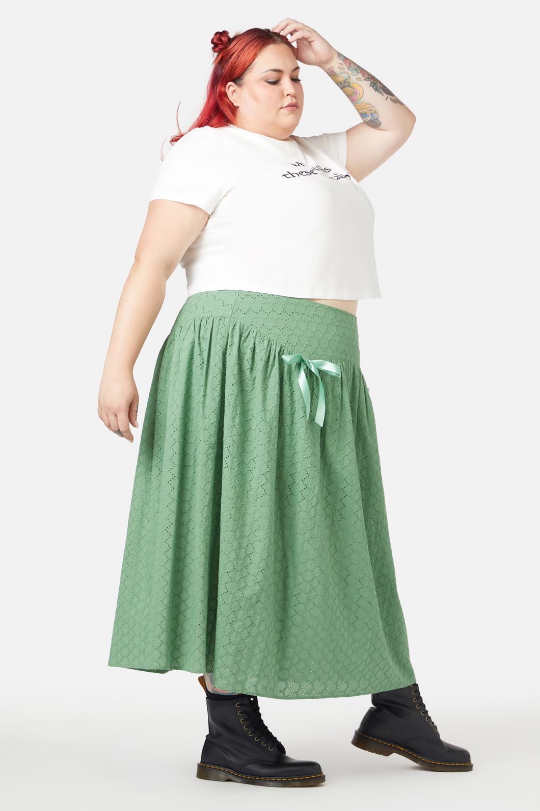 Black Friday - Curve Garden Path Skirt - green