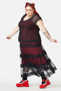 Black Friday - Curve Lock Picker Mesh Top - black
