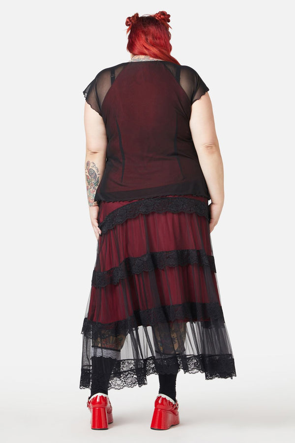 Black Friday - Curve Lock Picker Mesh Top - black