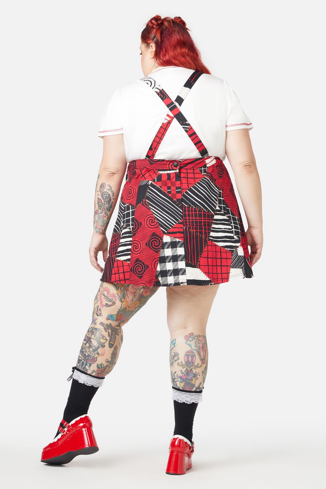Black Friday - Curve Patched Up Pinafore - multi