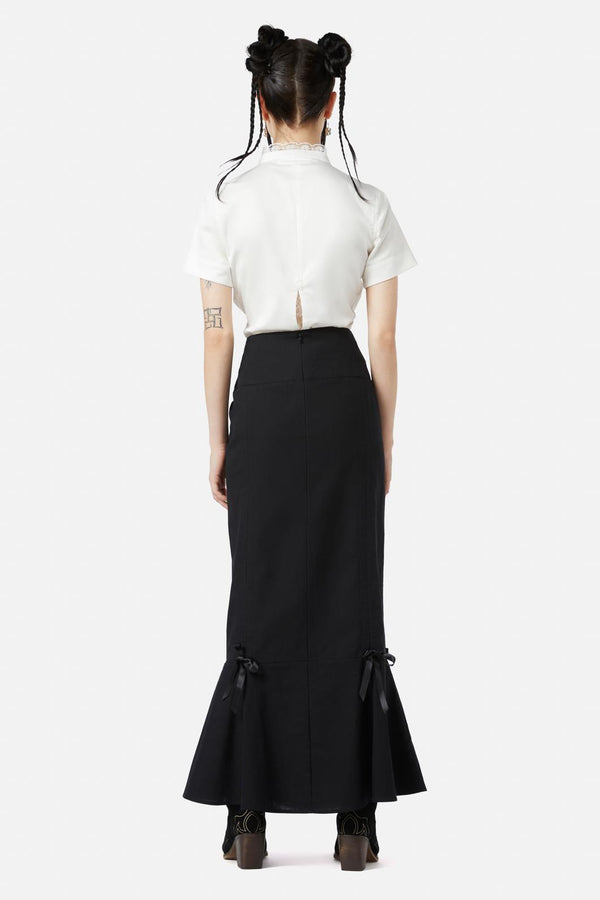 Black Friday - Saloon Ruched Skirt - black