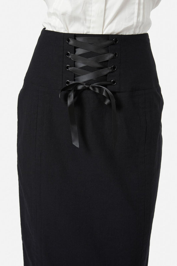 Black Friday - Saloon Ruched Skirt - black