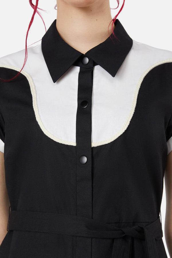 Black Friday - Skelly Skater Dress - black-white