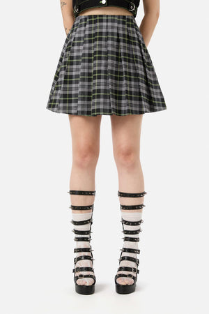 Black Friday - Encounter Tartan Skort - black-green