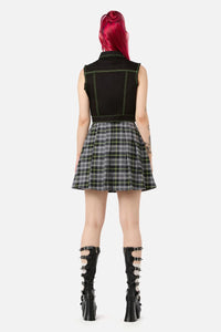 Black Friday - Encounter Tartan Skort - black-green
