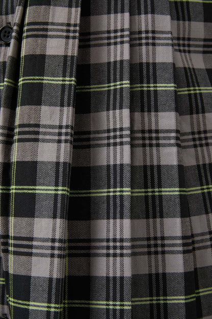 Black Friday - Encounter Tartan Dress - black-green
