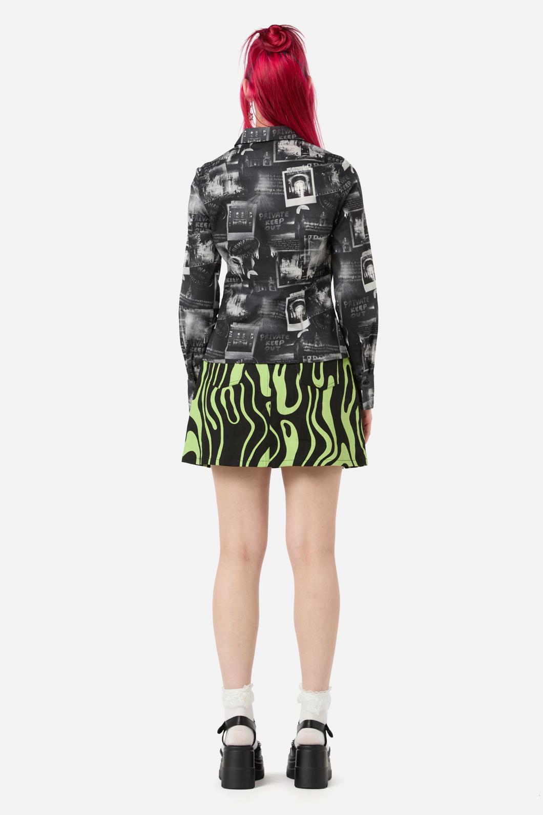 Black Friday - Possess Print Blouse - black