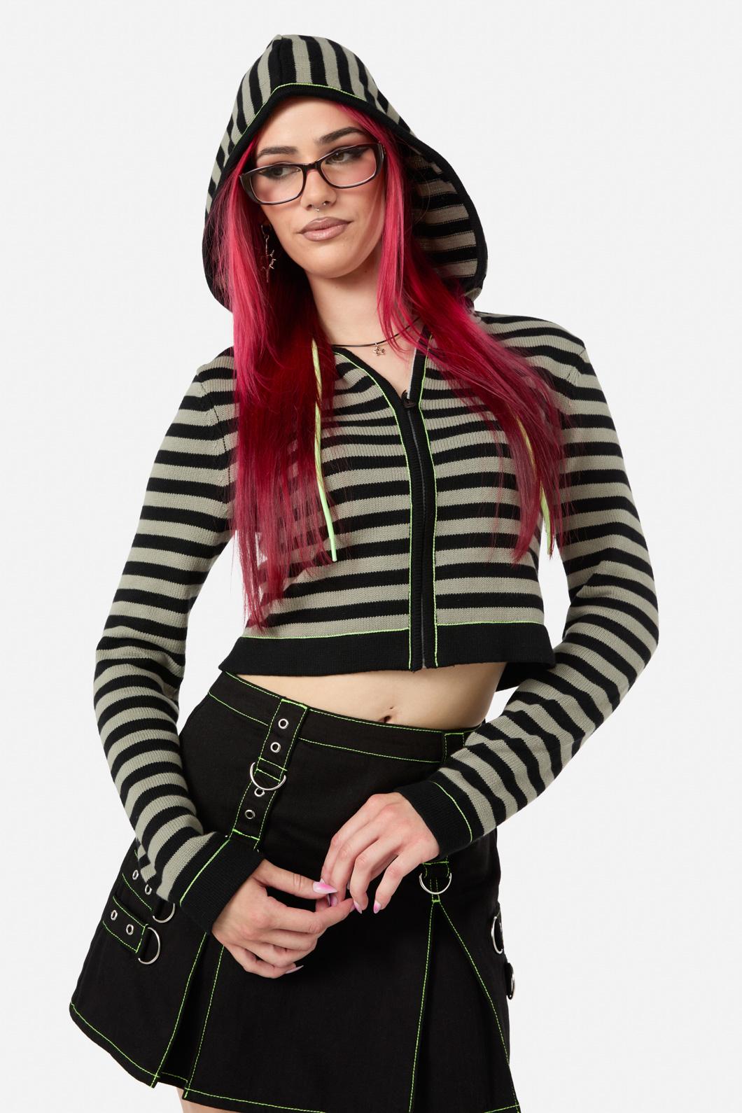 Black Friday - Unsolved Knit Cardi - black-grey