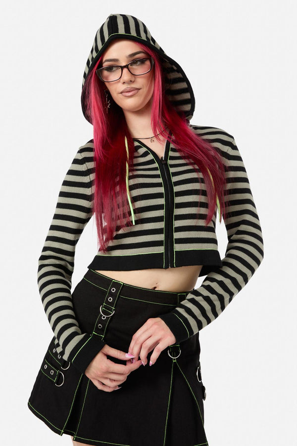 Black Friday - Unsolved Knit Cardi - black-grey