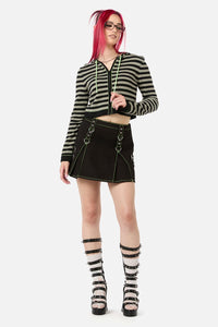 Black Friday - Unsolved Knit Cardi - black-grey