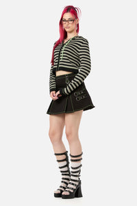 Black Friday - Unsolved Knit Cardi - black-grey