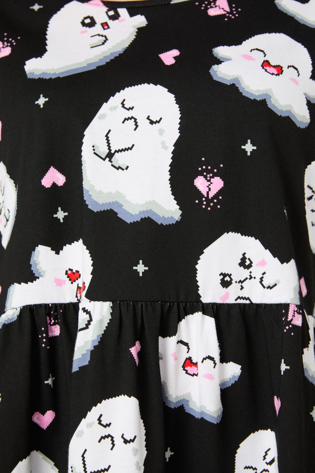 Black Friday - Ghostie Print Dress - black
