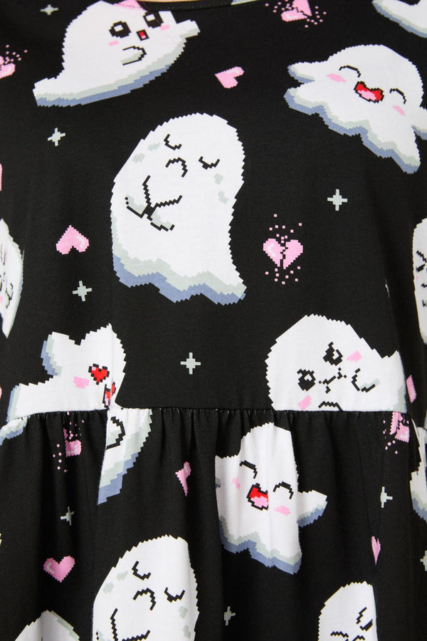 Black Friday - Ghostie Print Dress - black