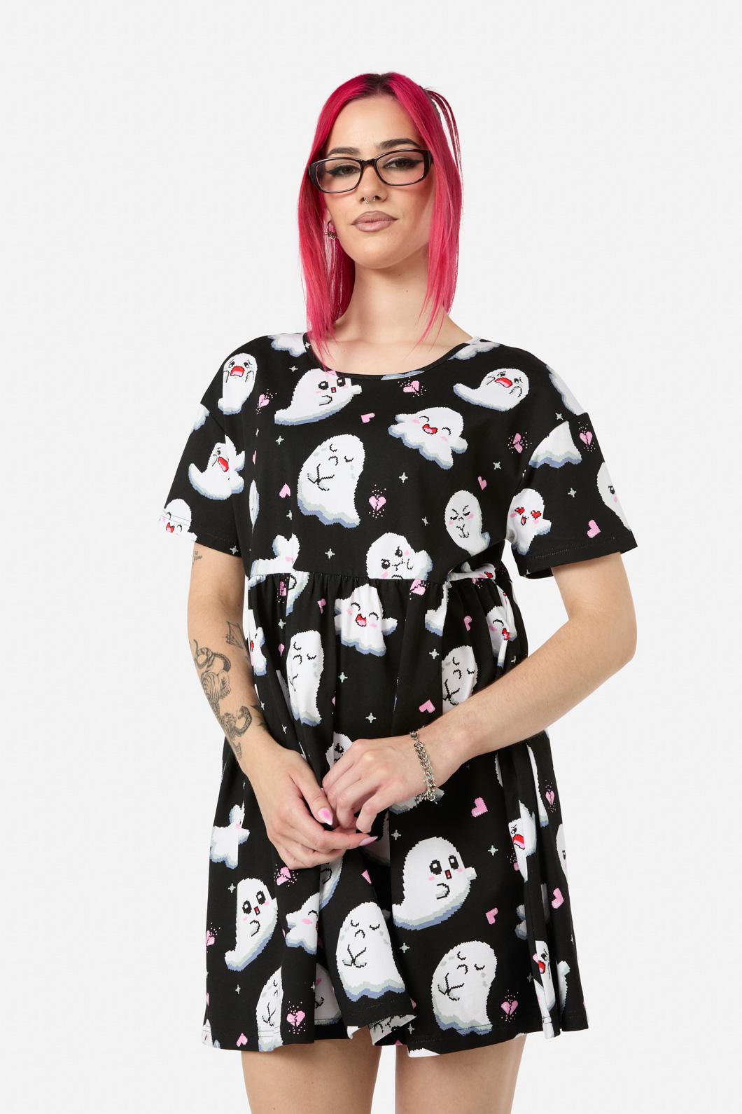 Black Friday - Ghostie Print Dress - black