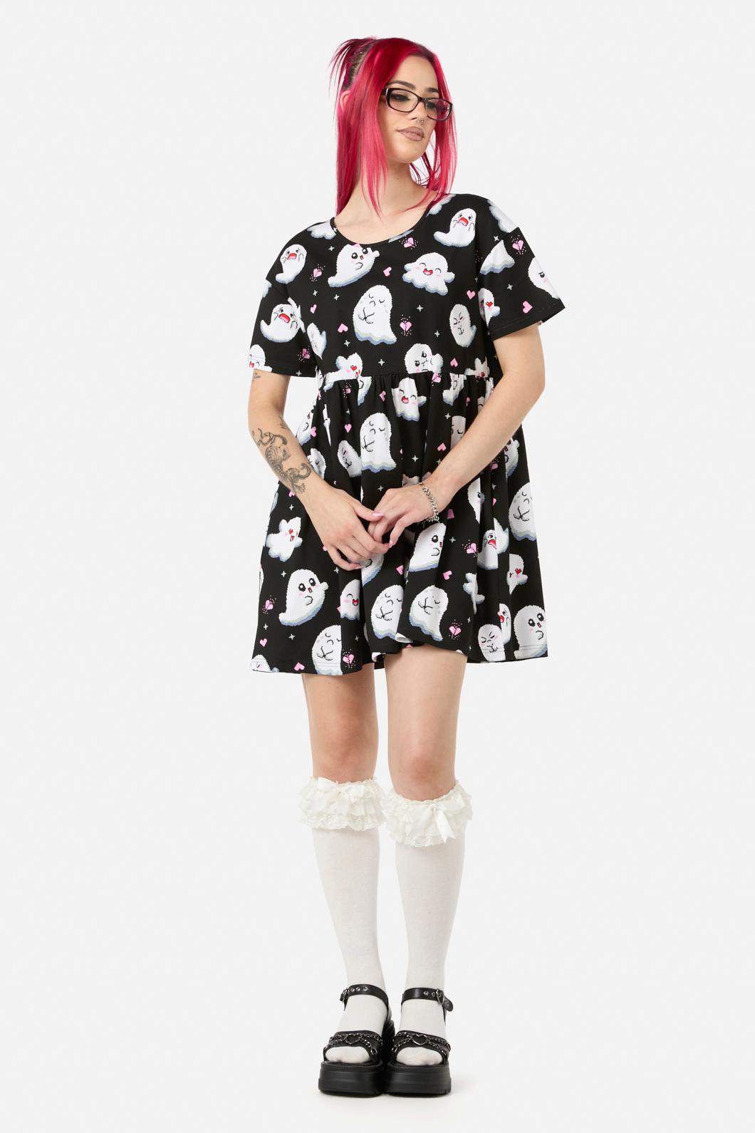 Black Friday - Ghostie Print Dress - black