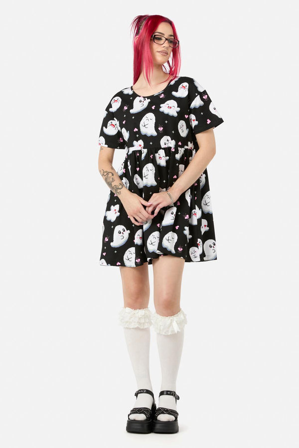 Black Friday - Ghostie Print Dress - black