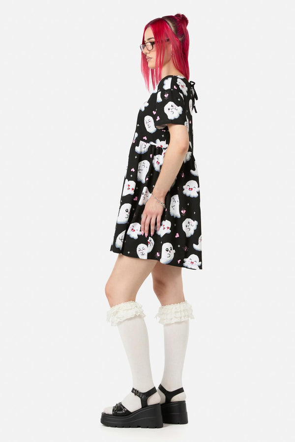 Black Friday - Ghostie Print Dress - black