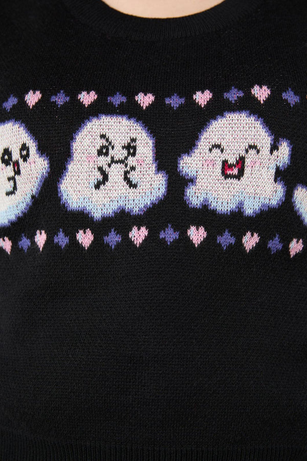 Black Friday - Ghostie Knit Vest - black