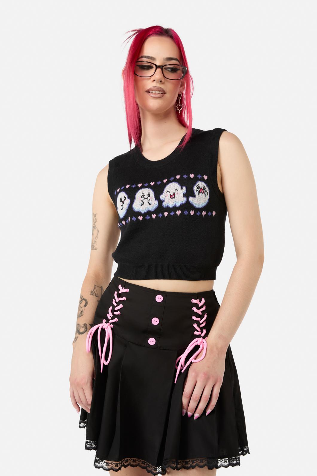 Black Friday - Ghostie Knit Vest - black