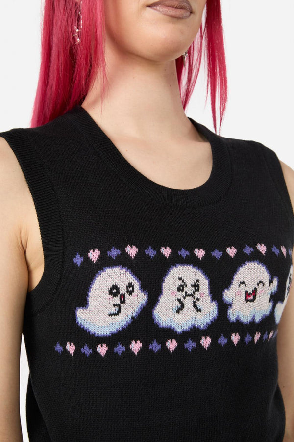 Black Friday - Ghostie Knit Vest - black