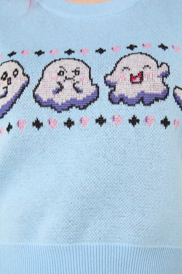 Black Friday - Ghostie Knit Vest - blue