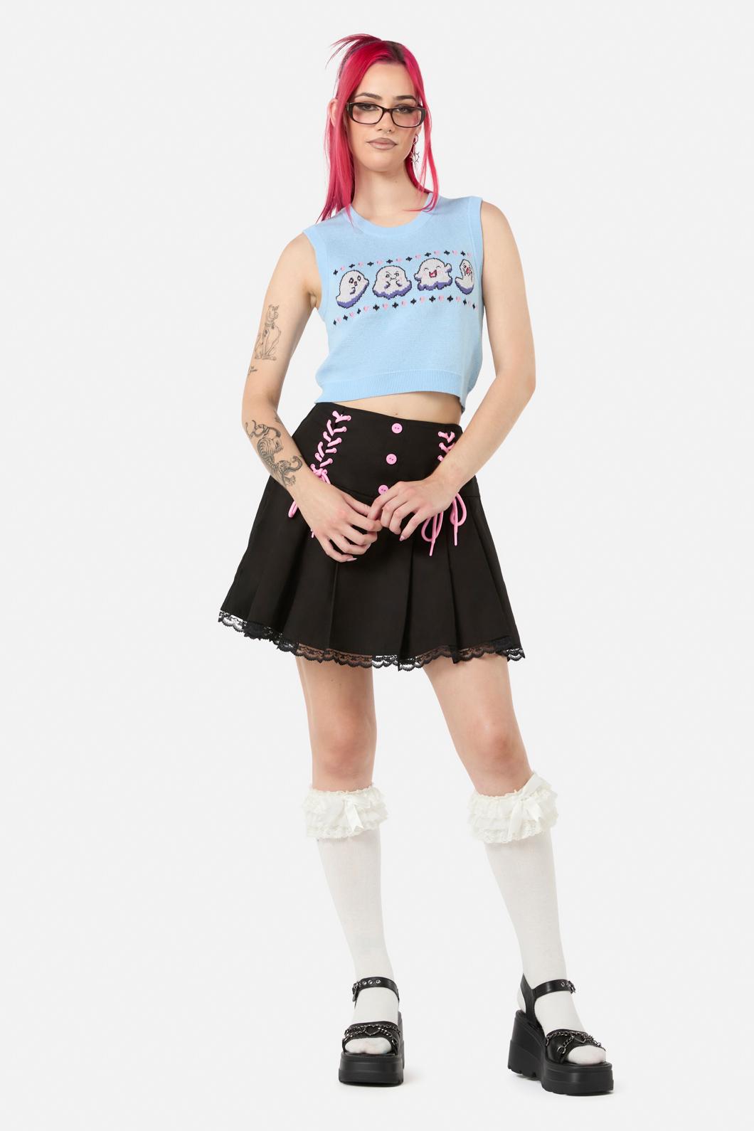 Black Friday - Ghostie Knit Vest - blue