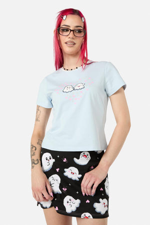 Black Friday - Ghostie Fitted Tee - blue